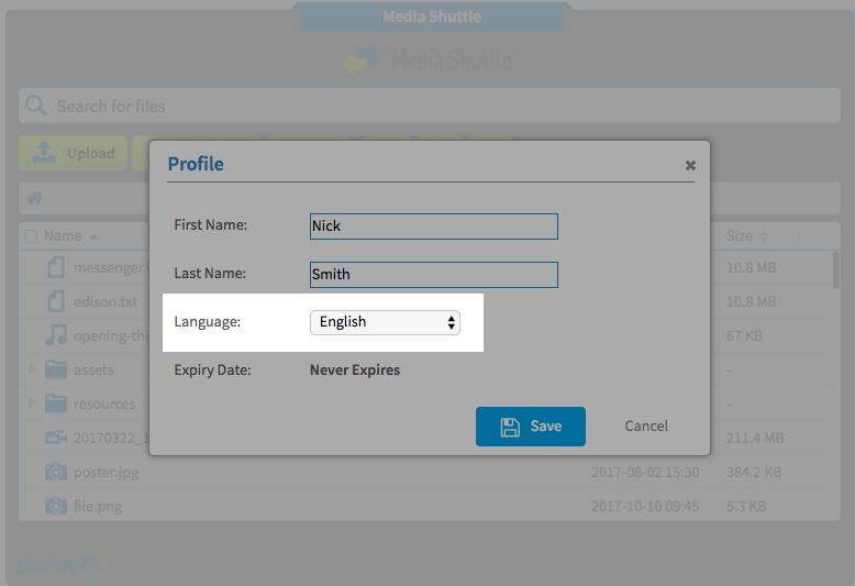 Select a language